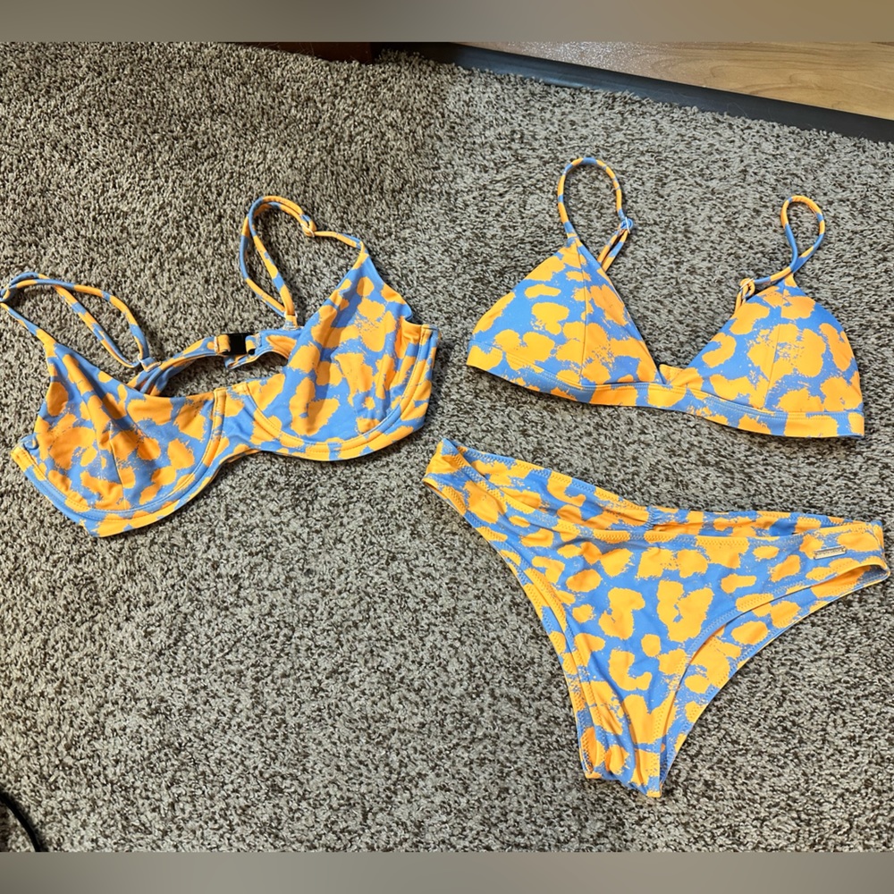 BlackBough Baby Blue Splash Bikini set